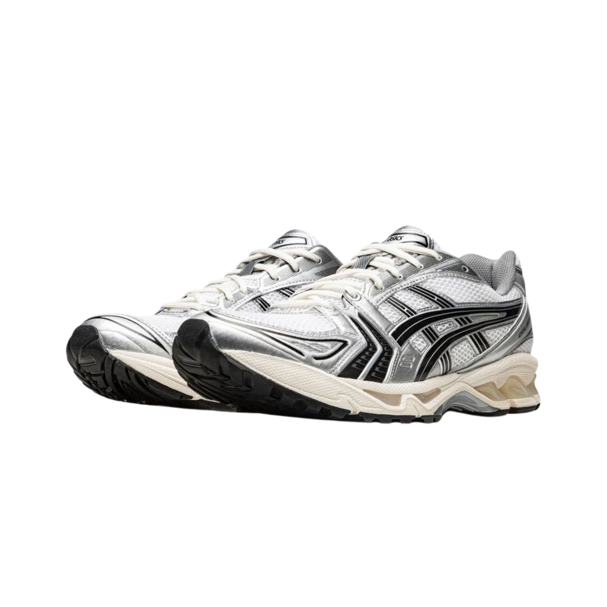 Baskets Unisexe Kayano 14 Argentées et Blanches