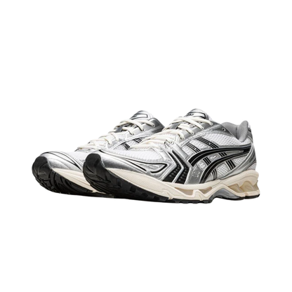 Baskets Unisexe Kayano 14 Argentées et Blanches