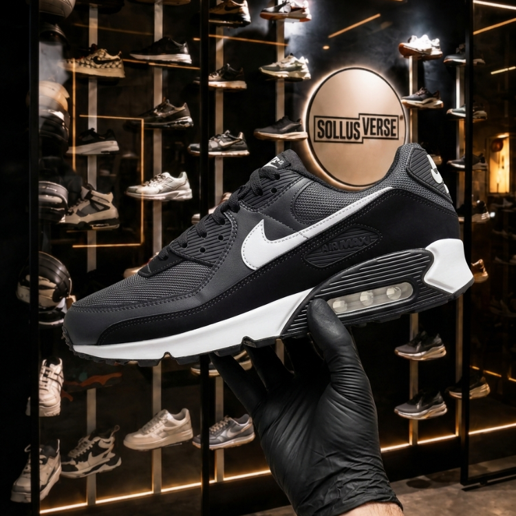 Baskets Air Max 90 Noires et Blanches pour Hommes