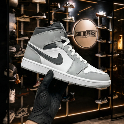 Baskets Air 1 Mid pour Homme Gris Fumé Clair
