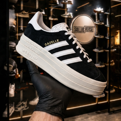 Basket Gazelle Bold Core Black Femme