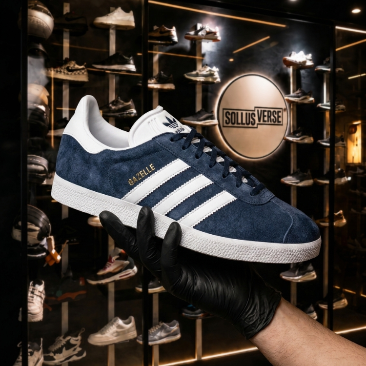 Basket Gazelle Collegiate Navy Unisexe