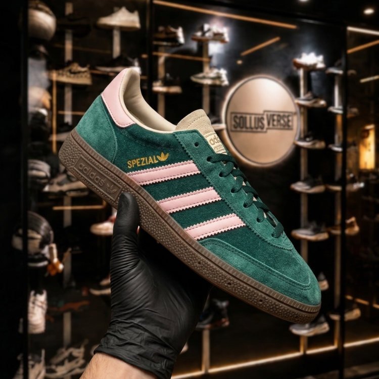 Basket Handball Spezial Clear Emerald Pink Femme