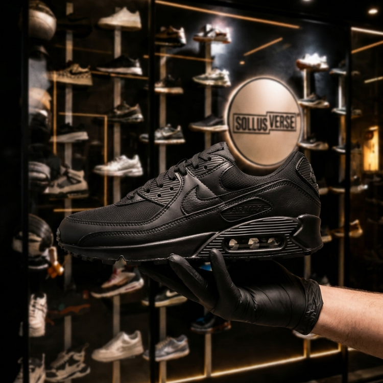 Baskets Air Max 90 Triple Black pour Femmes