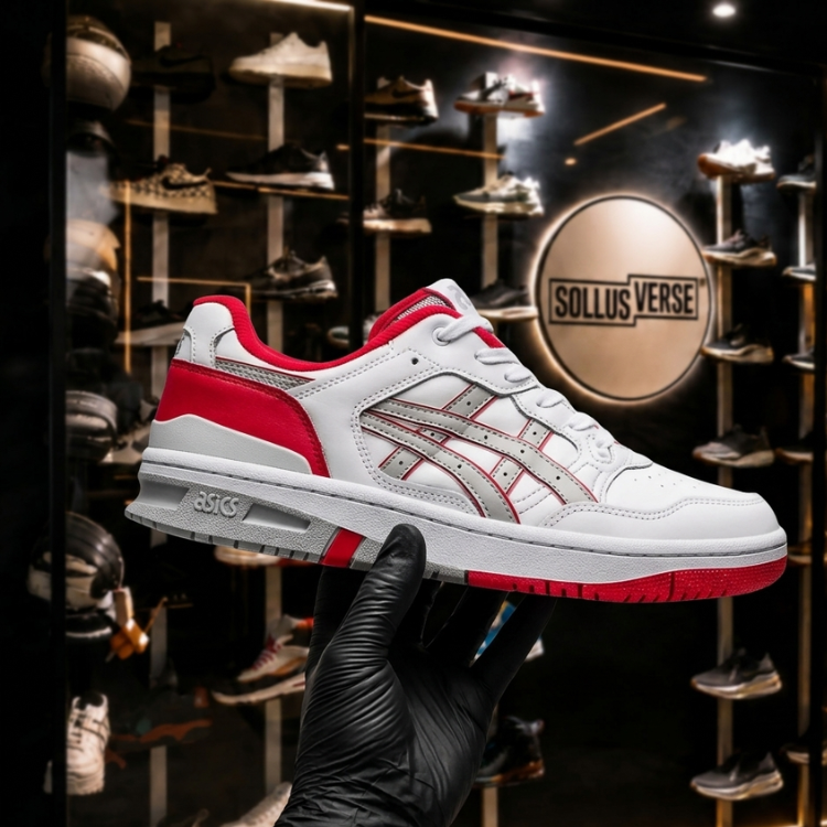 Basket EX89 White Classic Red Homme