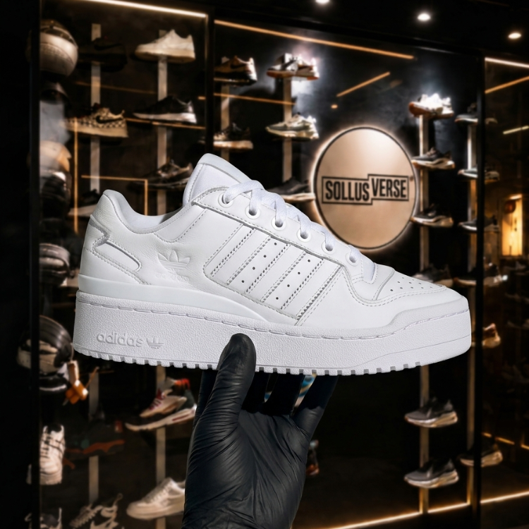 Basket Forum Bonega Low Triple White Femme
