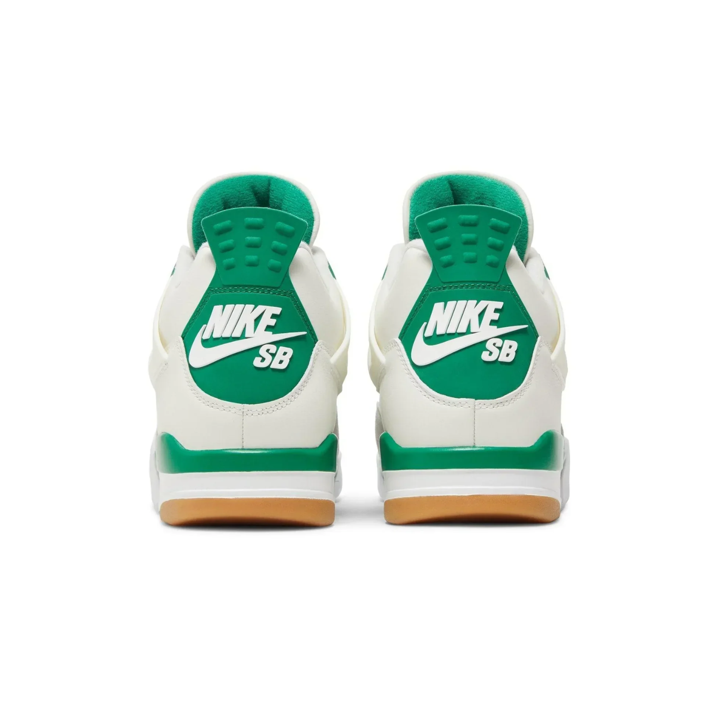 Baskets SB x Air 4 Retro vert pin pour homme
