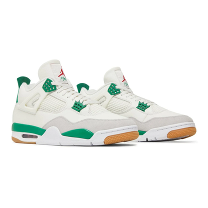 Baskets SB x Air 4 Retro vert pin pour homme