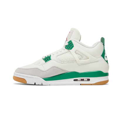Baskets SB x Air 4 Retro vert pin pour homme