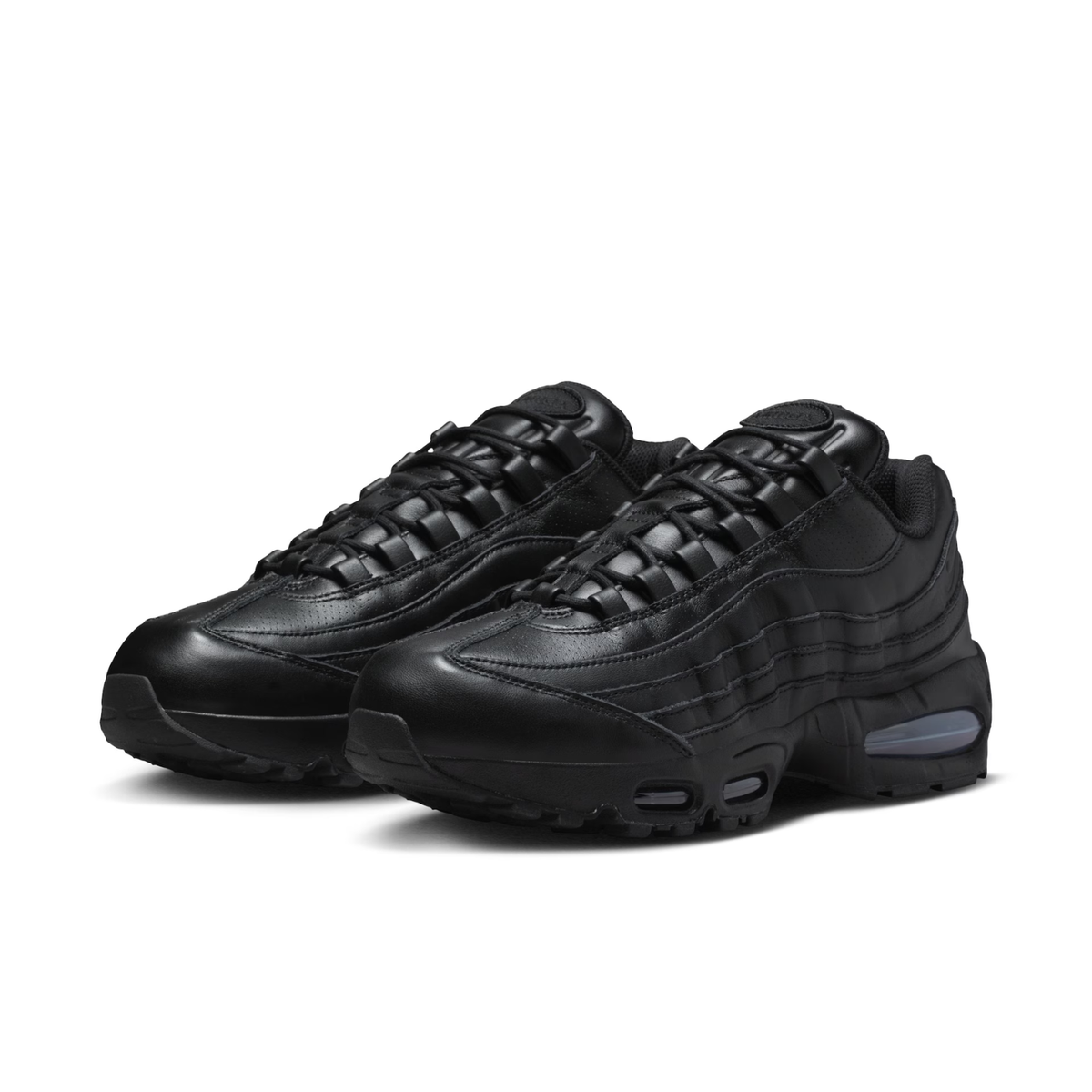Baskets Air Max 95 Unisexes en Cuir Triple Noir