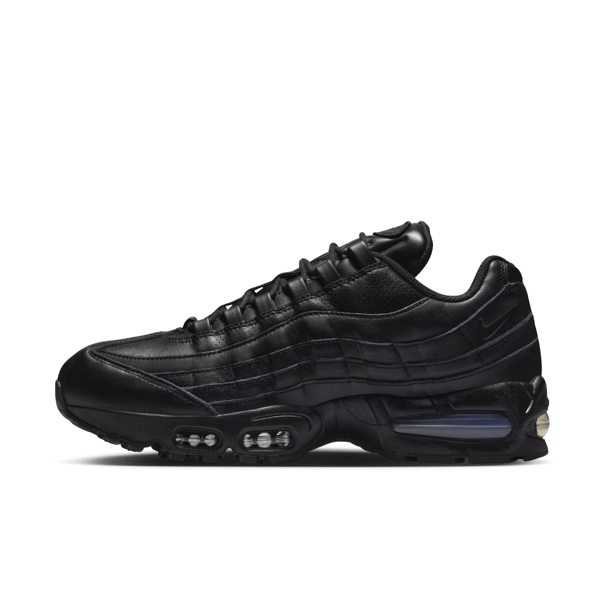 Baskets Air Max 95 Unisexes en Cuir Triple Noir
