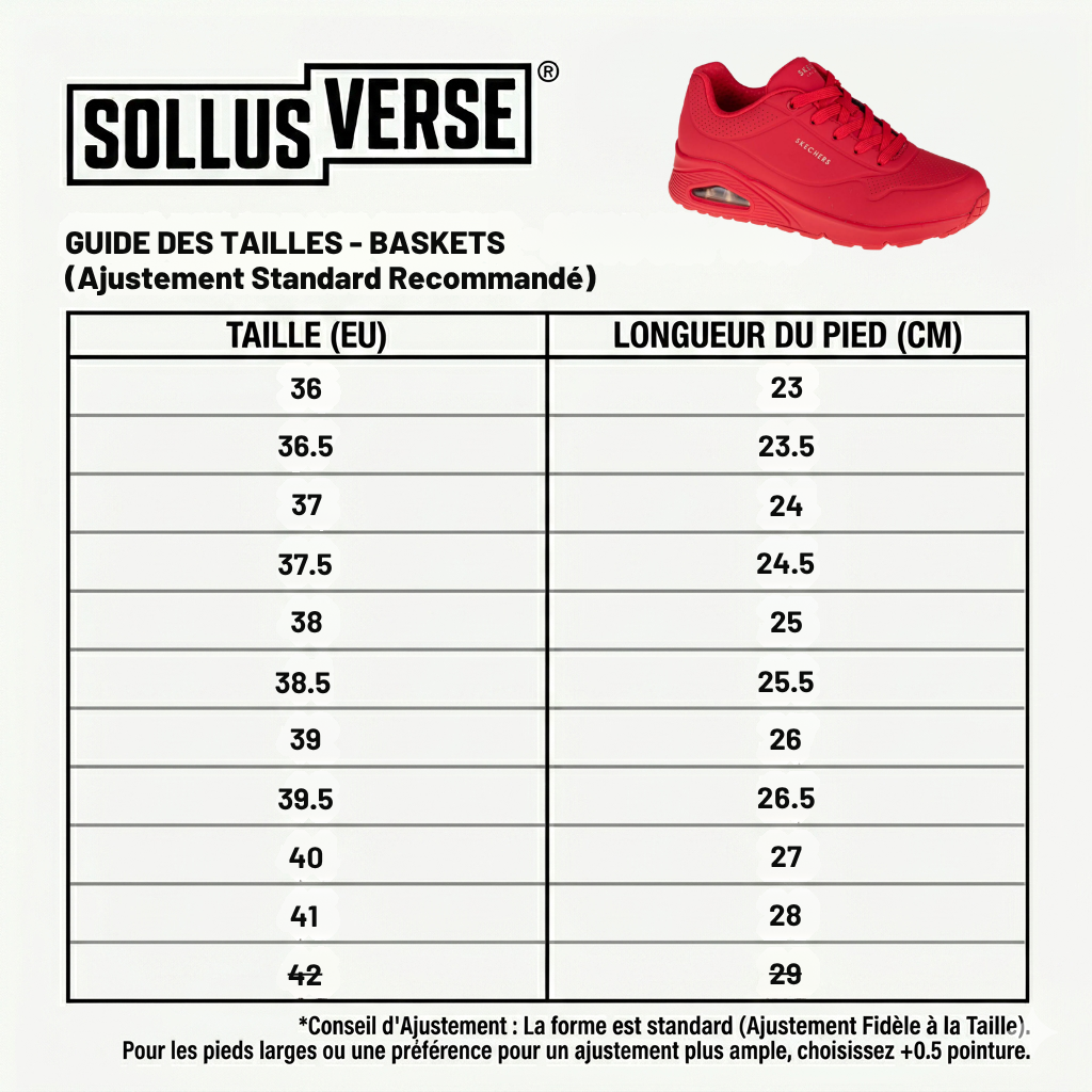 Baskets Uno - Stand on Air Red Femme
