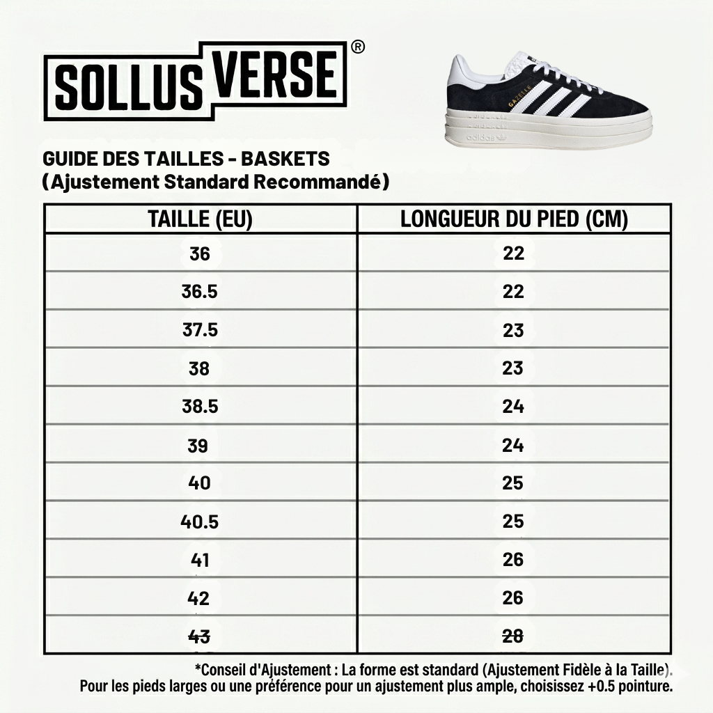 Basket Gazelle Bold Core Black Femme