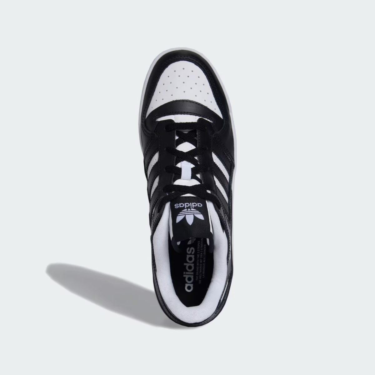 Basket Forum Low Black White Homme