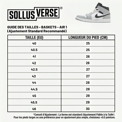 Baskets Air 1 Mid pour Homme Gris Fumé Clair