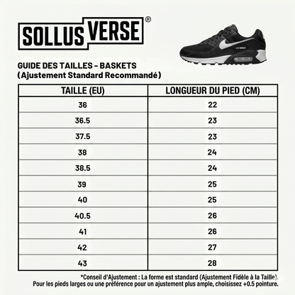Baskets Air Max 90 noires et blanches pour femmes