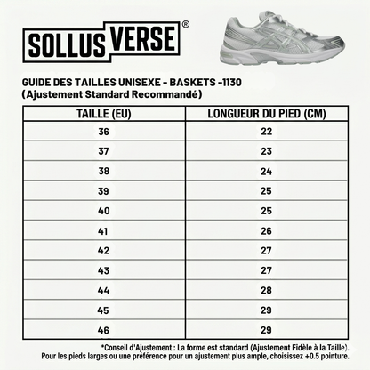Baskets Unisexes 1130 Blanc Mercure Argent