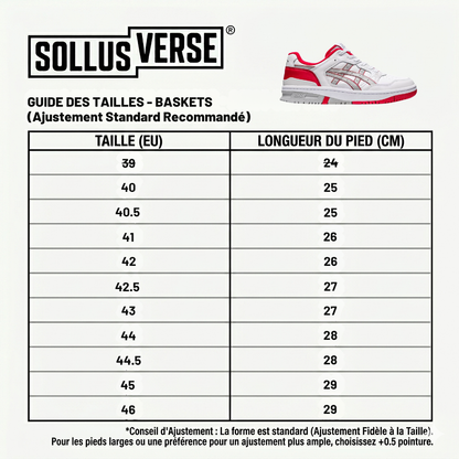 Basket EX89 White Classic Red Homme